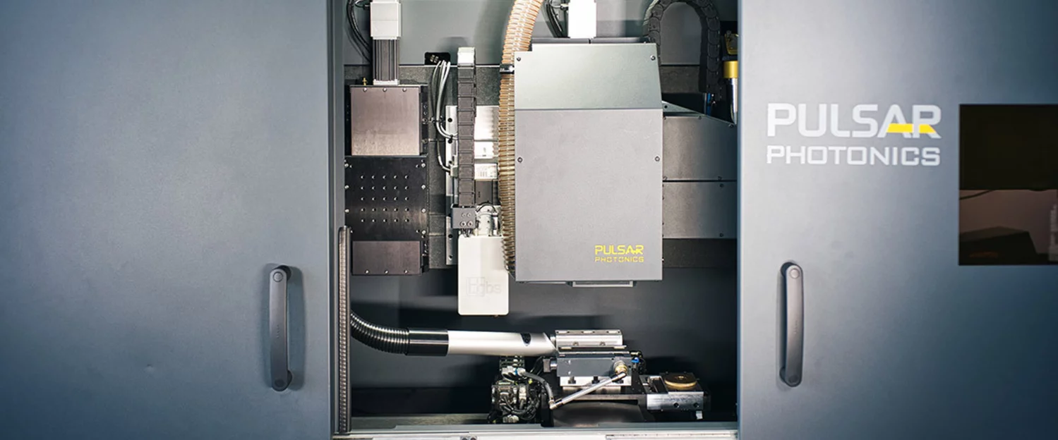 Lasermaschine von Pulsar Photonics Modulare Maschine für die Lasermikrobearbeitung mit Ultrakurzpulslasern