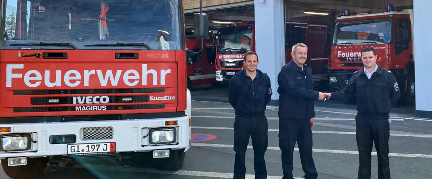 Schunk donates fire truck | Weiss Technik UK