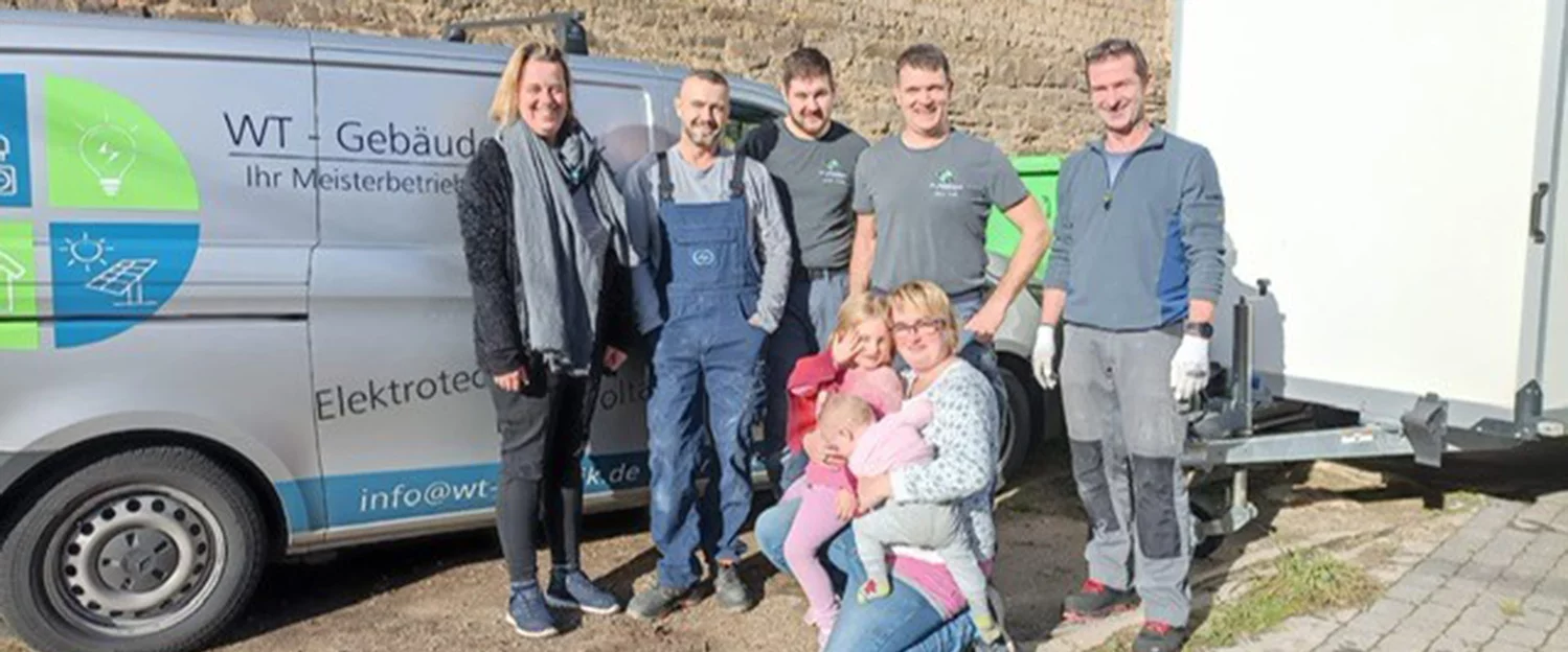 There is still a lot to do in the Ahr valley. That's why Mario Theiß and his colleagues were there again.