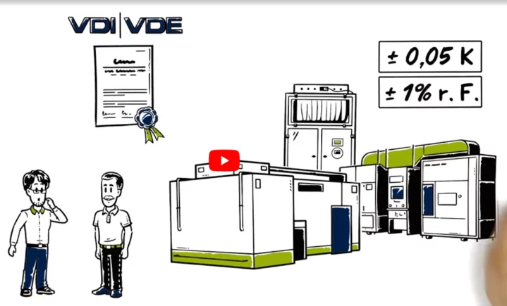 Metrology cleanroom with climate testing systems for precise temperature and humidity control by Weiss Technik