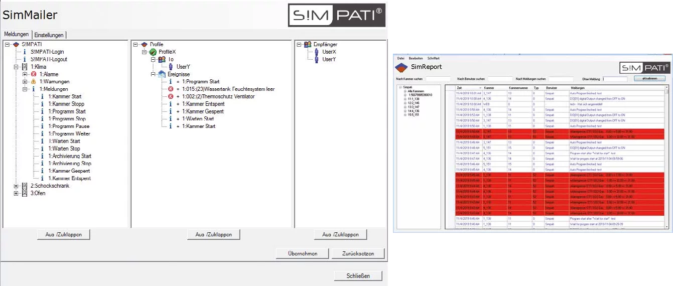 SIMPATI Classic – Automated Notification System SIMPATI Classic notification system with centralized overview of alarms, events, and email alerts