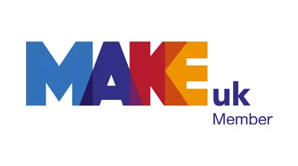   Make UK Defence logo representing Weiss Technik's membership and collaboration in the defence industry