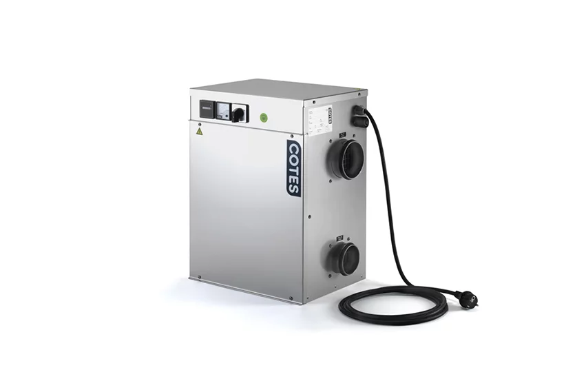 Air dehumidification with adsorption dryers