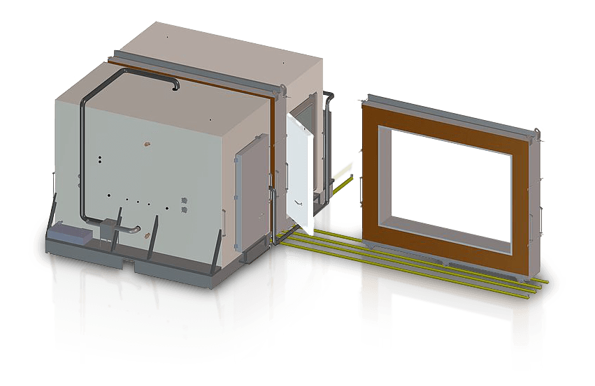 Calorimetric chamber for materials testing