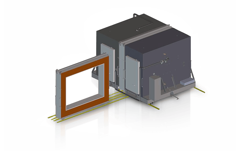 Calorimetric chamber for materials testing