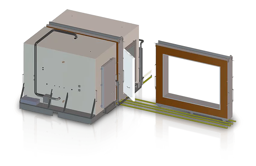 Calorimetric chamber for materials testing