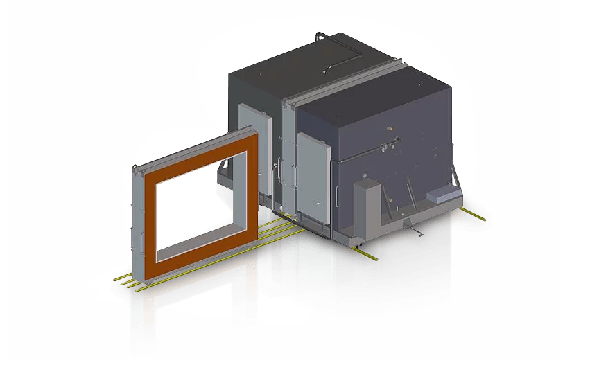 Calorimetric chamber for materials testing