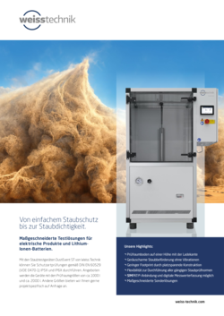 Produkt Steckbrief DustEvent